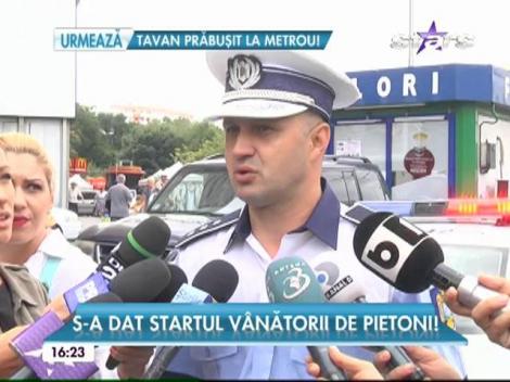 Vânătoare de pietoni în Capitală! Călătorii grăbiți au primit amenzi