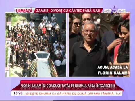 Fanfară pe ultimul drum al tatălui lui Florin Salam