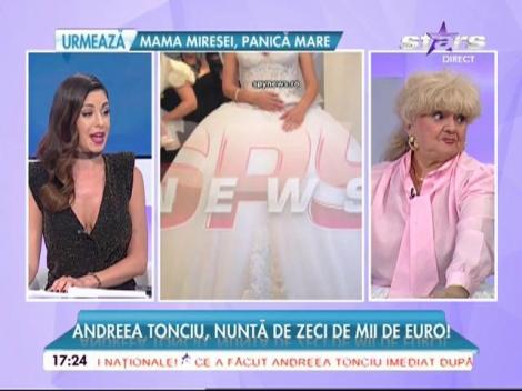 Anamaria Prodan a făcut furori cu ţinuta sa, dar stai să-l vezi pe naş ce elegant e. Despre nunta Andreei Tonciu se va vorbi multă vreme