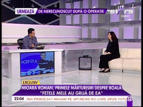 Mioara Roman, sf&acirc;şiată de durere: "Este &icirc;n stare foarte gravă! Se luptă cu boala!"