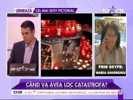 Maria Ghiorghiu, noi previziuni alarmante pentru România: "Pe 10 decembrie 2016 va avea loc un eveniment neplăcut"