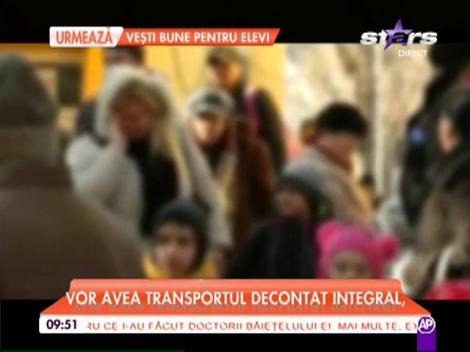 Elevii, care fac naveta, vor avea transportul decontat integral