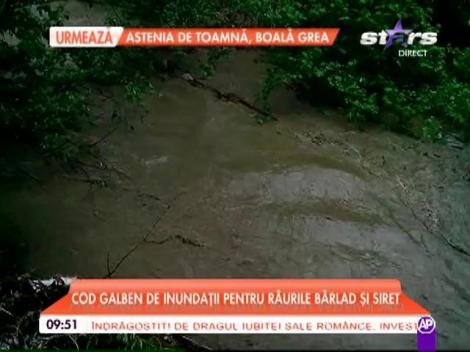 Cod galben de inundații. Șase județe sunt în pericol!