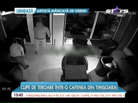 Un bărbat înarmat cu un pistol a ameninţat o barmaniţă, într-o cafenea din Timișoara