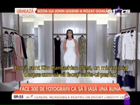 Kim Kardashian te învaţă cum să faci un selfie perfect! Vei deveni și tu o vedetă peste noapte! (VIDEO)