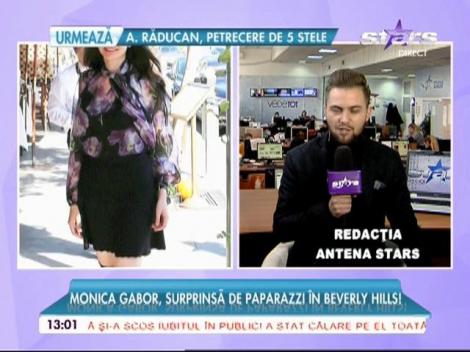 Monica Gabor, surprinsă pe strazile din Beverly Hills. Îmbrăcămintea fostei scorpii de la Izvorani a uimit pe toată lumea