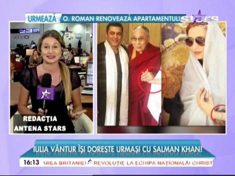 Iulia Vântur îşi doreşte urmaşi cu Salman Khan!