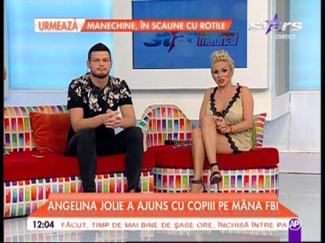 Angelina Jolie a ajuns cu copiii la FBI