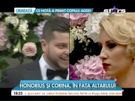Silviu Prigoană este astăzi socru mare. Fiul lui cel mare, Honorius, s-a cununat religios cu Corina. Mireasa a îmbrăcat o rochie care costă cât o garsonieră