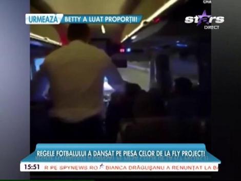 Cristiano Ronaldo se distrează pe melodia celor de la Fly Project