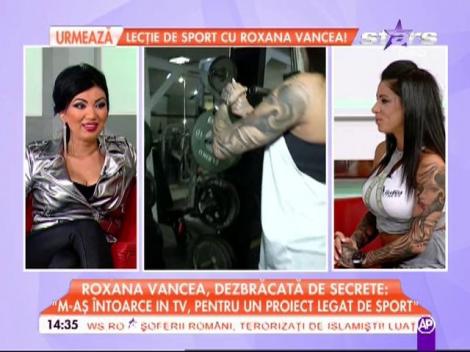 Roxana Vancea: "M-aş întoarce în TV, pentru un proiect legat de sport"