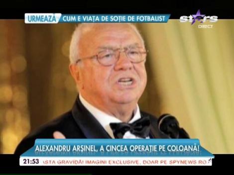 Alexandru Arşinel risca să ajungă în scaunul cu rotile!