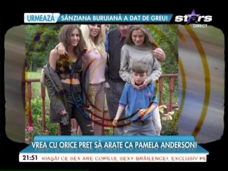 A cheltuit sute de mii de euro ca să arate ca Pamela Anderson!