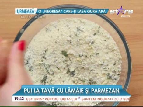 O reţetă gustoasă şi sănătoasă. Pui la tavă cu lămâie şi parmezan