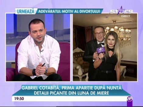 Gabriel Cotabiţă şi soţia sa, prima apariţie după luna de miere! Dezvăluiri bombă despre vacanța alături de Alina: "Nu mi-a plăcut deloc!"