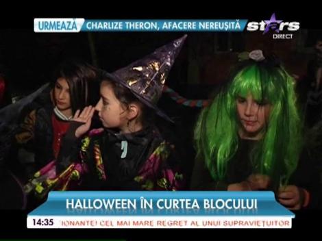 Fantome și personaje ciudate, chiar în curtea dintre blocuri!