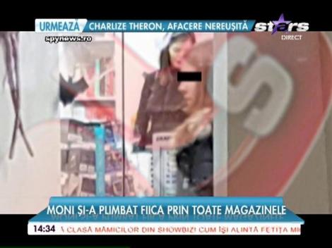 Monica Gabor a venit în România. Și-a plimbat fiica prin toate magazinele