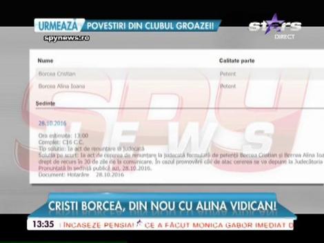 Cristi Borcea, din nou cu Alina Vidican!