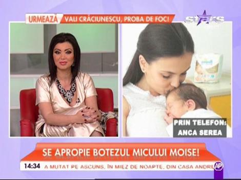 Anca Serea se pregăteşte de botezul lui Moise: "O să fie intim, între familie şi prieteni!"