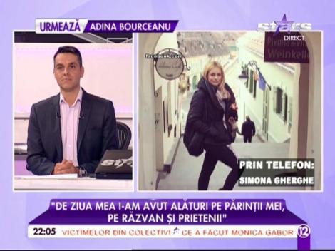 Simona Gherghe: "De ziua mea i-am avut alături pe părinții mei, pe Răzvan și prietenii"