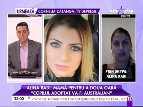 Alina Radi, mamă pentru a doua oară