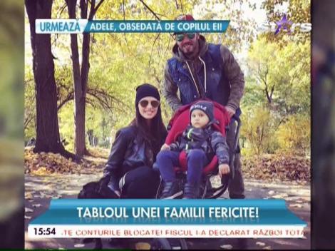 Alex Velea şi Antonia, la plimbare în parc cu Dominic!