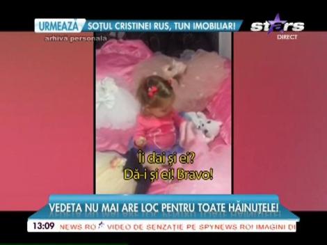 Sânziana Buruiană a cheltuit o mică avere pe hăinuţele fetiţei sale!