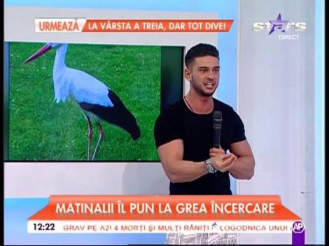 Dorian Popa, în faţa testului suprem! Vedeta a trebuit să intuiască ce animale are în spatele său!
