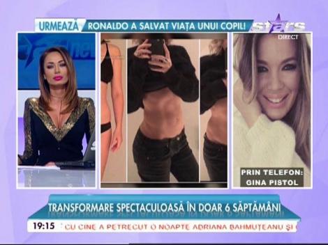 Gina Pistol, transformare spectaculoasă în doar șase săptămâni. Vedeta are corpul complet schimbat!