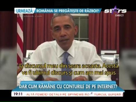 Barack Obama pleacă de la Casa Albă. Toate postările de pe rețele de socializare ale președintelui vor fi șterse