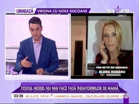 Elena Hueanu, fostul model, nu mai face față îndatoririlor de mamă