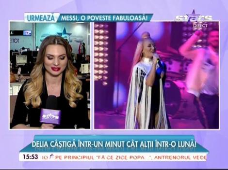 Delia câștigă într-un minut cât alții într-o lună!