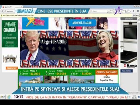 Intră pe SpyNews şi alege preşedintele SUA!
