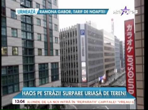 Haos pe străzi! Surpare uriaşă de teren în oraşul nipon Fukuoka