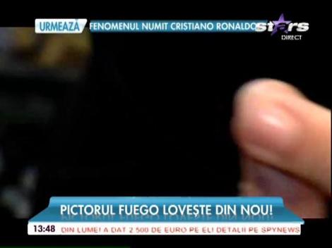 Cand nu este pe scenă Fuego se relaxează pictând