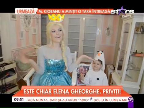 Elena Gheorghe s-a transformat în celebra Elsa