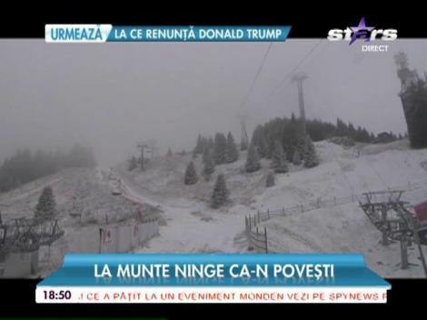 Iarna a pus stăpânire pe Valea Prahovei