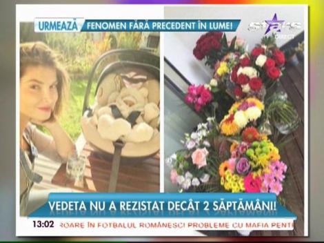 Mămica Alina Puşcaş a revenit la muncă!