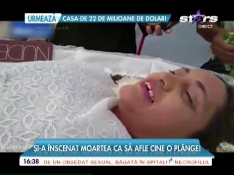 Și-a înscenat moartea ca să afle cine o plânge!