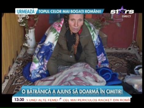 Caz impresionant în Dâmboviţa! O bătrânică a ajuns să doarmă în cimitir