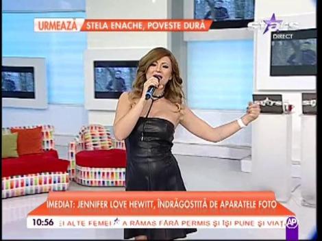 Cântăreața Adora cântă ultimul single în platoul Star Matinal