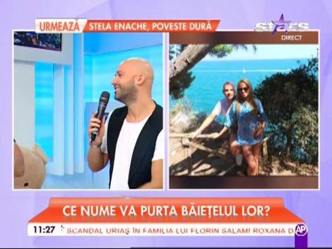 VIDEO / Andrei de la Alb-Negru se gândeşte la numele băieţelului: "Mustafa Ştefănescu"