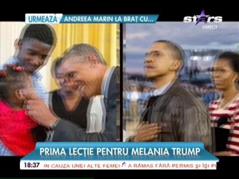 Michelle Obama i-a dat sfaturi Melaniei Trump