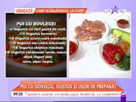 Asistenta de la Star Matinal pregătește "Pui cu dovlecei"
