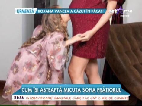 Fetița Andreei Banică, nerăbdătoare să își cunoască frățiorul