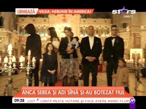 Anca Serea şi Adi Sînă şi-au botezat cel de-al treilea copil