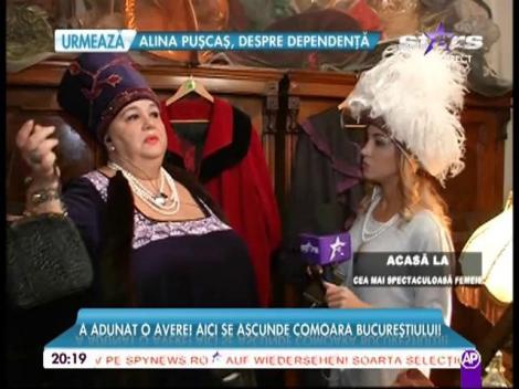 Jupâneasa Kera Caliţa, colecție unicat de bijuterii, pălării și blănuri