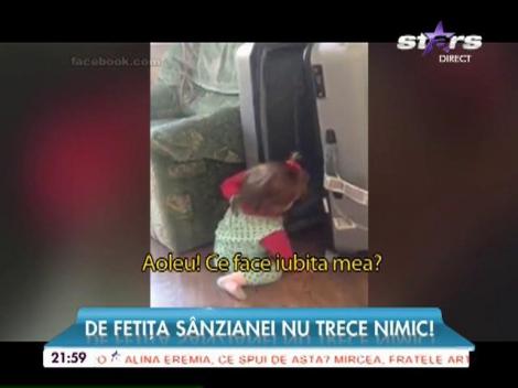 Fetiţa Sânzianei Buruiană a moştenit obiceiurile mămicii sale