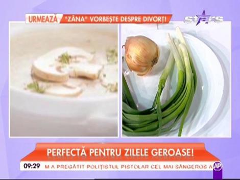 Chef Raluca Dumitrescu găteşte Supă cremă de ciuperci