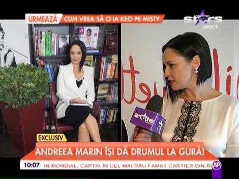 Andreea Marin: "Nu am de gând să stau să mai plâng"